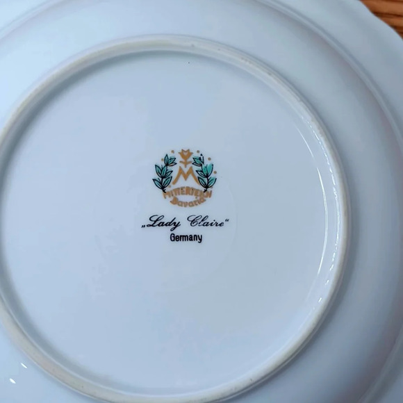 2 Mitterteich Bavaria deep plates, made in Germany. - Picture 9 of 9